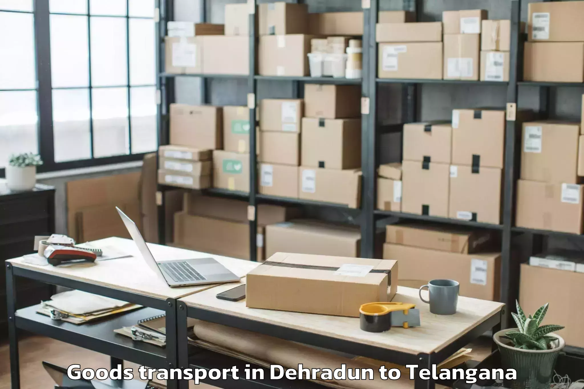 Comprehensive Dehradun to Telkapalle Goods Transport